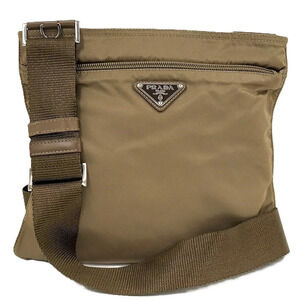 Prada Vela Crossbody bag Tan Brown